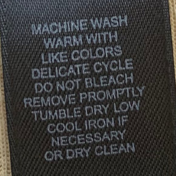 (T38) Crazy Horse, Claiborne Co. Men's 2XL Yellow Polo V-neck - Picture 5 of 6